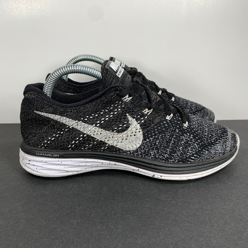 Nike Flyknit Lunar 3 Athletic Running Training Sneakers Womens 8 tennis shoe EUC - Picture 7 of 16